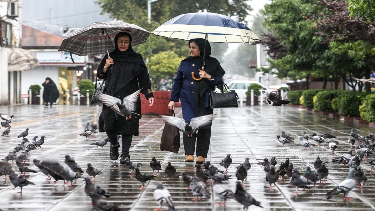 رگبار و رعد و برق در ۶ استان