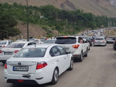 ترافیک وسایل نقلیه در برخی از محور‌های شمالی و آزادراهی کشور