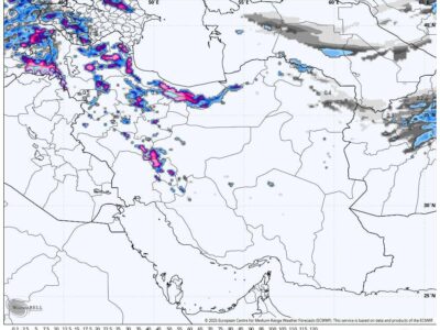هشدار بارش‌های سنگین، برف و کاهش دما در نیمه شمالی کشور تا روز پنجشنبه
