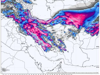 هشدار قرمز برای یک استان؛ ورود موج گسترده برف و باران به ۲۲ استان کشور