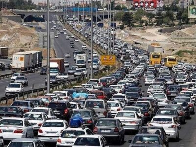 ترافیک در آزادراه تهران-کرج -قزوین سنگین است