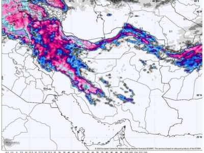 ورود سامانه بارشی جدید؛بارش برف و باران در شمال‌غرب و سواحل شمالی کشور